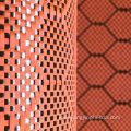 colored hexagon carbon aramid jacquard fabric